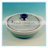 New Design Ceramic Soup Bowl With Glass Lid