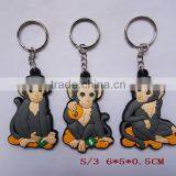 Fashion Low Price New Rubber Monkey Keychain for Russia New Year thumbnail-5