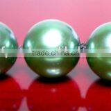 Latest 5-5.5mm Green Akoya Pearl Necklace With 14K Gold thumbnail-3