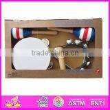 Hot Sale High Quality Wooden Toy Drum, Musical Instruments Wooden Toy Drum, Fashion Wooden Toy Drum W07A031 thumbnail-1