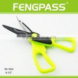 S5-1024 6.5 Inch 2Cr13 Stainless Steel Blade With Plastic Handle Pattern Cutting Scissors thumbnail-2