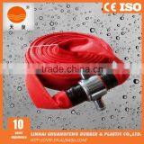 Red Color 3 Inch Fire Hose C/w Aluminum John Morris Couplings thumbnail-2