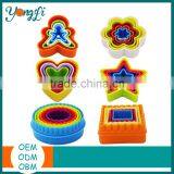 Custom 3D Bakeware Cookie Tools Set Colorful Plastic Round Cookie Cutter thumbnail-2