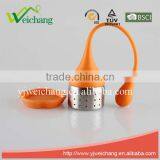 WC044 Good Quality New Design Stainless Steel With Silicone Tray Tea Tools Tea Strainer Tea Infuser - Durable and Rust Resistant thumbnail-2