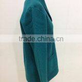 Women V-neck Boiled Wool Cardigan Sweater thumbnail-3