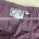 Women 100%cotton Middle Sleeve Purple T-shirt Garment Stock Lot thumbnail-5