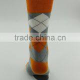 Men Argyle Custom Socks With Wording on the Bottom thumbnail-3