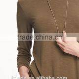 Fashion Relaxed Long and Lean Tunic Oversize Jersey Tee for Women thumbnail-2
