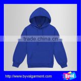 china gym hoodies & sweatshirt,high quality fleece pullover hoodie,fashion bule blank plain hoodie