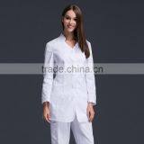 2016 New Design Autumn Women Anti-wrinkle Long Sleeve Nurse Uniform Dental Clinic Doctor's Outcoat White Color thumbnail-2
