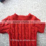 Decoration Bear Toy's Red Knitted Sweater Toy Doll Wear With Red Sweater thumbnail-2