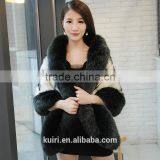 Autumn Winter Faux Fox Fur Shawl Warm Long Scarf Collar 2016 Women Faux Rabbit Fur Shawl Cap Scarves False Collar Wraps Outwear thumbnail-6