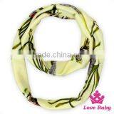 Triangle & Floral Print Outfits With Scarf Soft Touch Baby Clothing Set Factory Wholesale Little Girls Clothes thumbnail-6