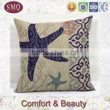 Yellow and White Base Fabric Cusotm Linen Printed Leaf Design of Cushion Covers thumbnail-6