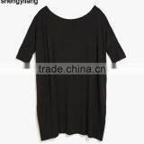 2016 Wholesale Bulk Blank T-shirts Custom High Quality 95% Bamboo 5% Spandex Oversized Bamboo T-shirts thumbnail-4