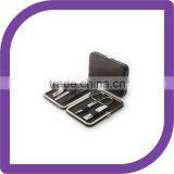 5 Piece Manicure Set in Black Leather Case thumbnail-1