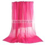 Polyester Scarves & Wraps Rectangle Silver Red Sequins Lady Scarf thumbnail-1