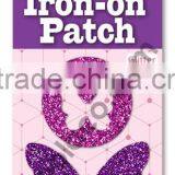 Mini Glitter Iron on PU Patches Heat Transfer Patch thumbnail-1