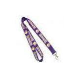 Purple Card Holder Lanyard Silk Screen Printed Neck Strap 900 * 20 mm thumbnail-1