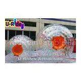 Eco - Friendly Children Inflatable Zorb Ball / Orange Water Running Ball