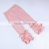 Hot Sale Kids Ruffle Bottom Pants Outfit 2016 Cute Newborn Girls Triple Ruffle Pants Wholesale thumbnail-3