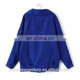 2015 Dress for Women Europe American Fashion Causal Lady Trench Coat Lapels New Pure Color Patch Pocket Personality Wind Jacket thumbnail-4