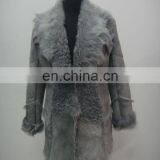 Fashion Grey Real Lamb Fur Coat For Women/Lady High Quality Fur Coat Designed For 2011/2012 FALL/WINTER Style: # B115