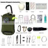 A025 Survival Bracelets Survival Tool Kit Rescue Parachute Cord Wristbands Emergency Rope Buckle thumbnail-4