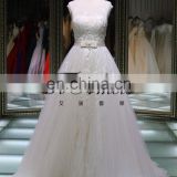 1A1018 Back Open See Through Embroidered Sash Prom Dress Evening Dress