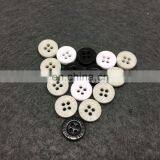 Hot Selling Durable Metal Rim Polyester Resin Button for Shirt