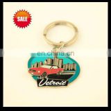 2016 metal Key Chains with slideable car