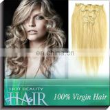 Attractive and durable natural wave clip in hair extension