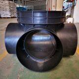 Black At The Junction Of The Pipelines Plastic Drainage Inspection Well thumbnail-3