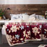 Warm Thick Print Lambskin Sofa Double-decker Foreign Trade Wholesale Lazy Blanket thumbnail-3
