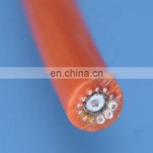 14 core PUR flexible cable drag chain system coax cable