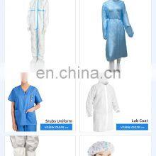Waterproof Coverall Suit 2 Layer Non Woven PP 25gsm Disposable Non-Toxic Isolation Gown thumbnail-2