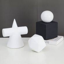 Irregular Pentagon Glod White Black Cube Geometry Abstract Decor Modern Simple Decoration thumbnail-1