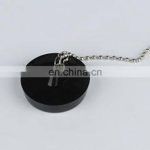 Rubber Bath & Sink Plug With Chain for Kitchen Bathroom Sink Bathtub Water Stopper thumbnail-2