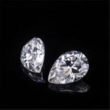 Wholesale 0.1CT to 6CT Ice Crushed Pear Cut Moissanite Stones D Color Water Shape Moissanite Loose Stones With a Certificate for Setting thumbnail-1