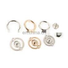 Custom 4 Parts Metal Sewing New Ring Prong Snap Fastener Button