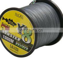 High Strength Horsepower Fishing Line 8 Braided 1000m Grey PE Braid Fishing Line is Strong and Durable thumbnail-3