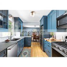 For Prefab House Shaker Style Solid Wood MDF Kitchen Cabinet With Island thumbnail-5