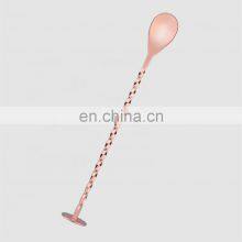Factory Direct Stainless Steel 304 Cocktail Spoon Custom Copper Bar Spoon Logo Muddler