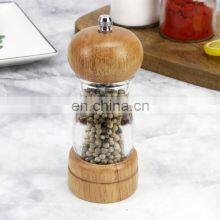 Food Grade Salt And Pepper Grinder Spice Mill Grinder Bottles Shaker With Wooden And Ceramic Mechanism thumbnail-2