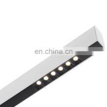 HUAYI CE Aluminum IP20 Black Smd 3030 20w 40w Led Linear Pendant Light Fixture thumbnail-5