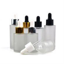 Factory Inventory Hot Sale Cylinder Shaped Skin Care Bottle Cream Jar Cosmetics Lotion Glass Bottles Packaging thumbnail-5