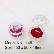 Small Size Jewelry Display Transparent Box for Wedding Rose Heart Shape thumbnail-3