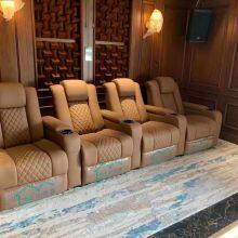 High-end Villa Home Theater Sofa Movie Hall Luxury Function Leather Combination Electric Sofa Audio-visual Room Sofa thumbnail-2
