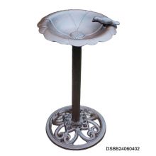 Cast Iron Standing Bird Bath Bird Feeder High Pole Bird Food Bath