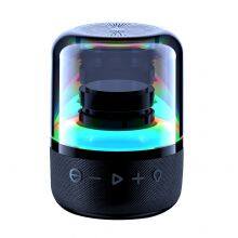 2024 Factory OEM Wireless Speaker RGB LED Light Bluetooth Speakers Outdoor Use Fabric Portable Speakers thumbnail-3